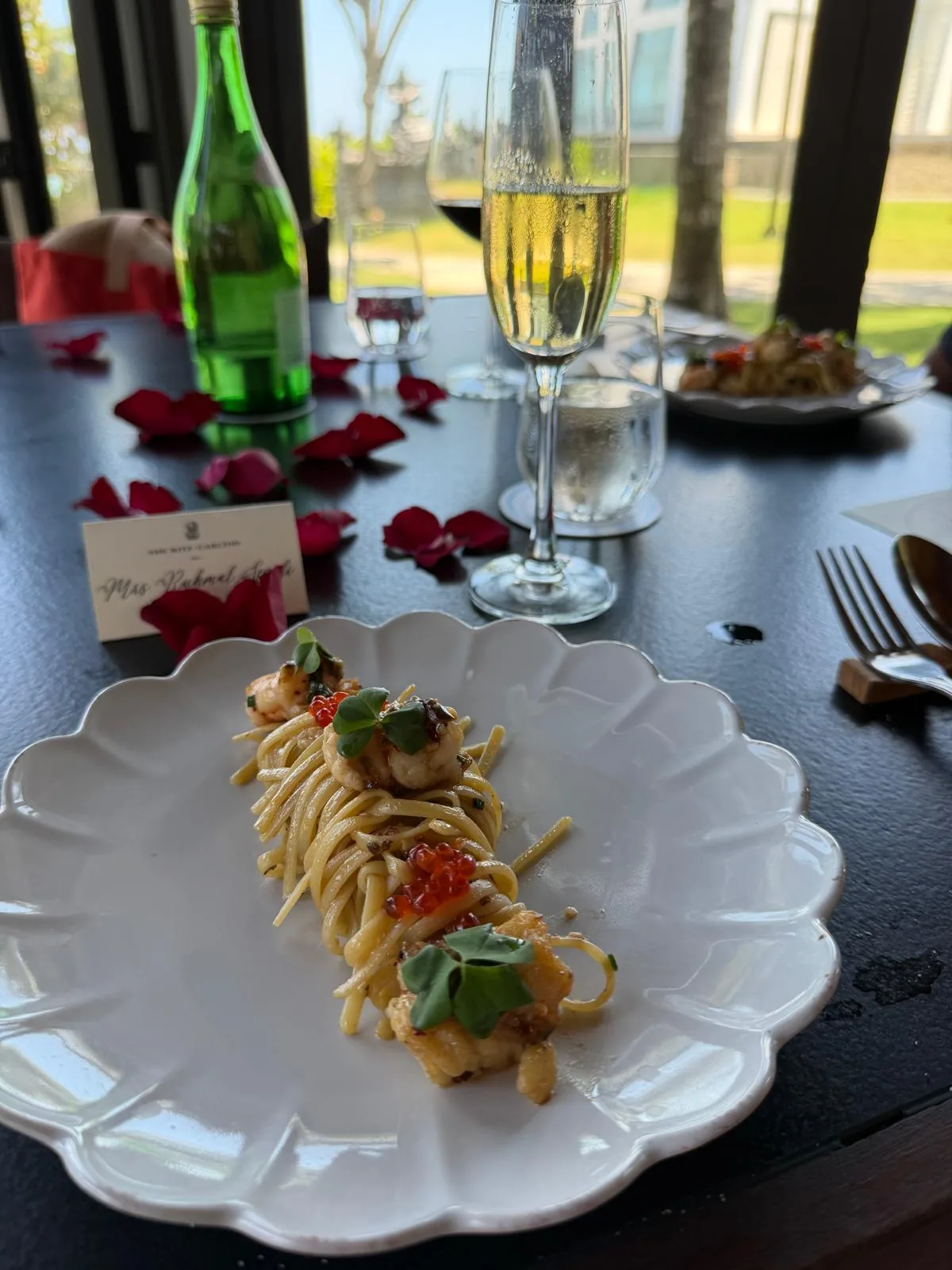A plated course from our five-course lunch at The Beach Grill, photograph 3